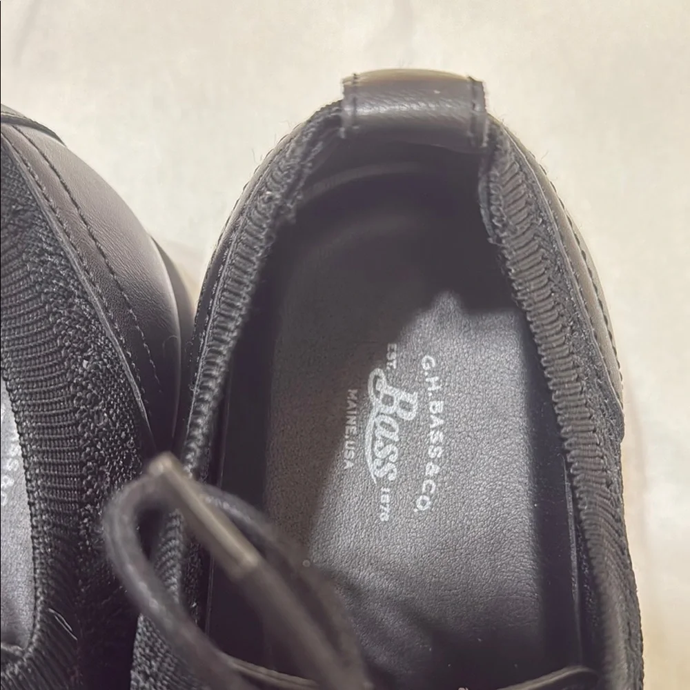 G.H.Bass & Co. Mens Kole Knit Black Casual Dress Shoes Size M 10.5 Almost new
